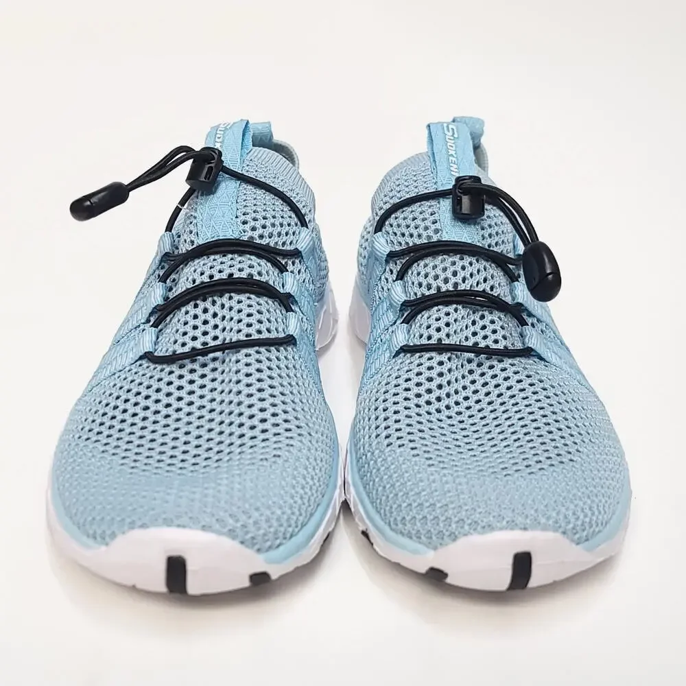 Soukeni Shoes Size 38 7.5 Womens Blue Quick Drying Mesh Slip On Sneaker Water - Picture 2 of 13